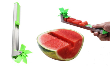 Mess-Free Windmill Watermelon Cutter and Cuber